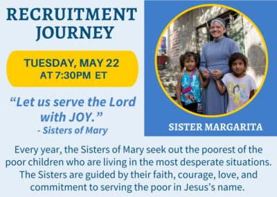 May 22, 2024 | Recruitment with Sr. Margarita