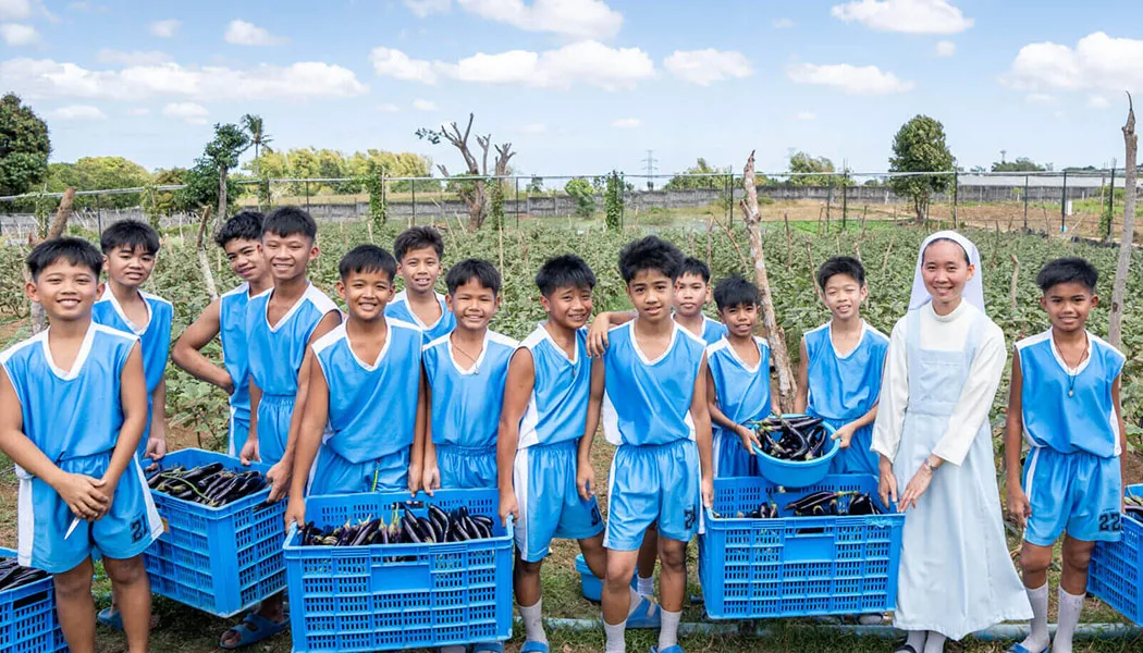 Sisters of Mary World Villages for Children Boystown Adlas Philippines Sisters of Mary World Villages for Children Boystown Adlas Philippines Gardening with their Mother Sister